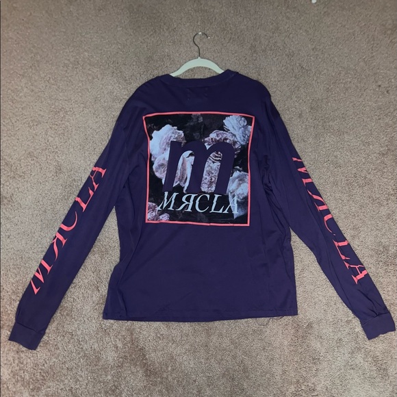 Mr. Completely MRCLA Purple Long Sleeve Graphic Shirt Size Medium - Picture 1 of 3